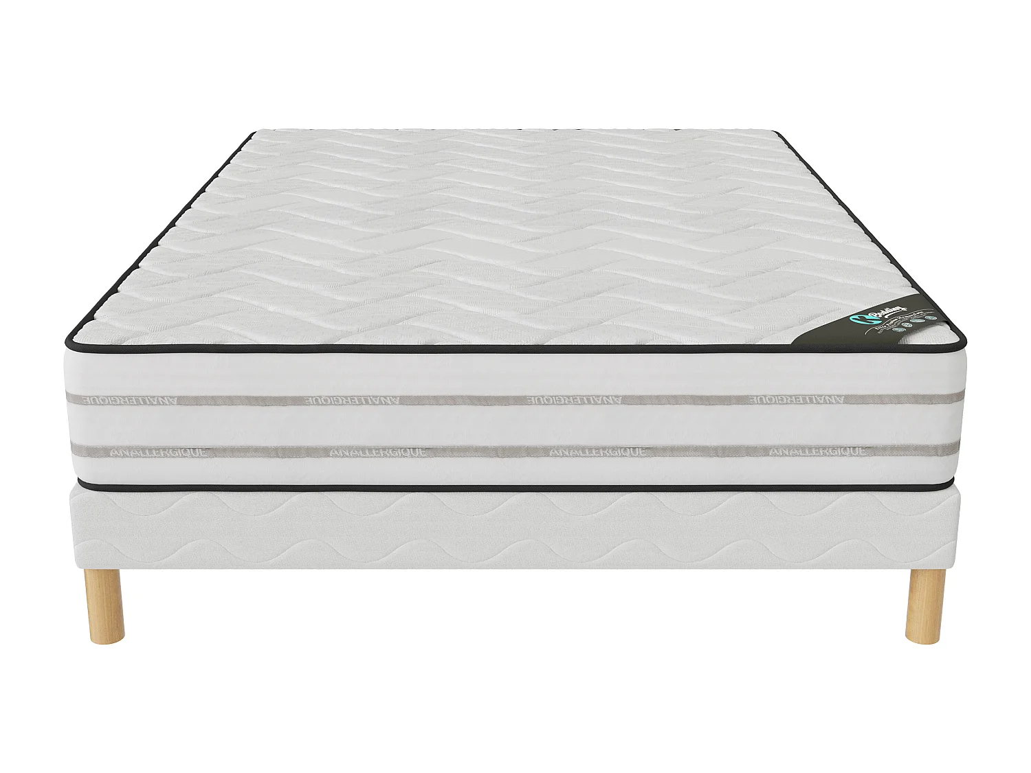 Ensemble matelas MemoryFoam + sommier 140x200 hauteur 25cm