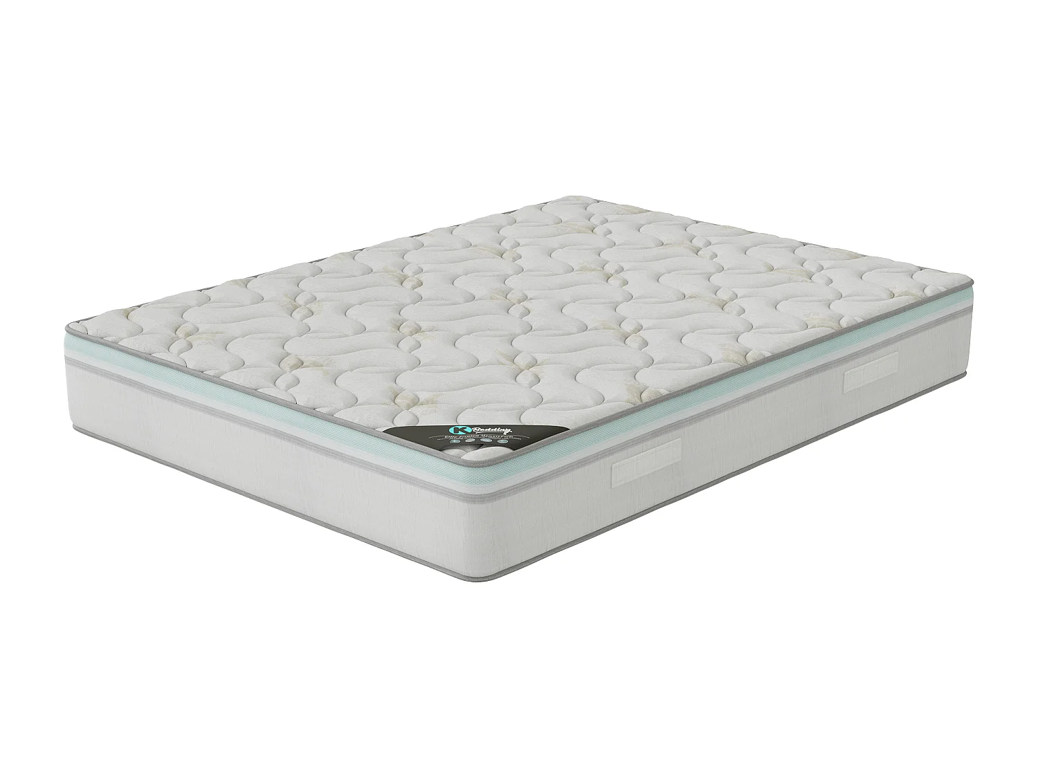 Ensemble matelas AloeVera + sommier 200x200 (2x100x200) hauteur 27cm