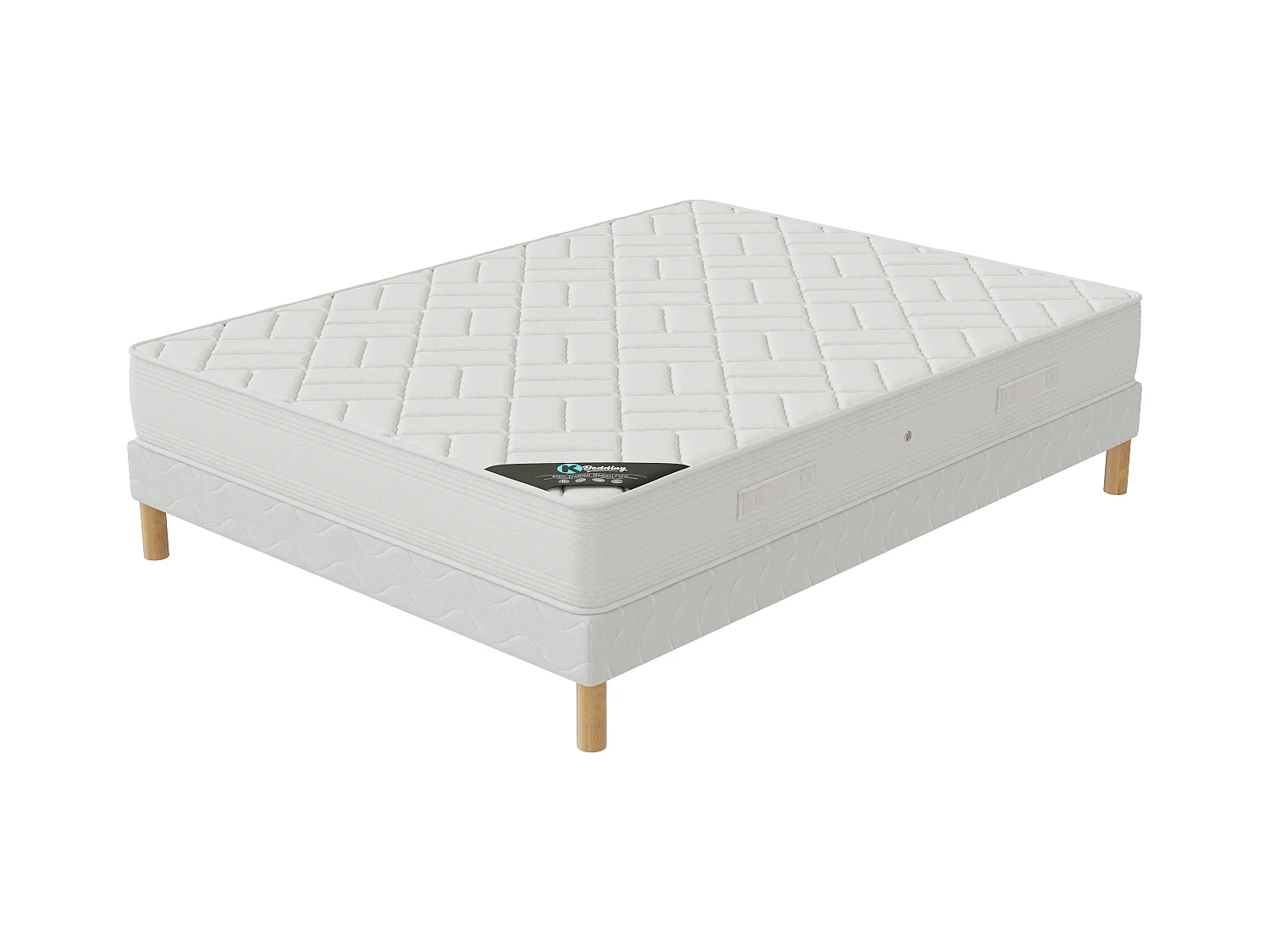 Ensemble matelas Zen + sommier 140x200 hauteur 20cm