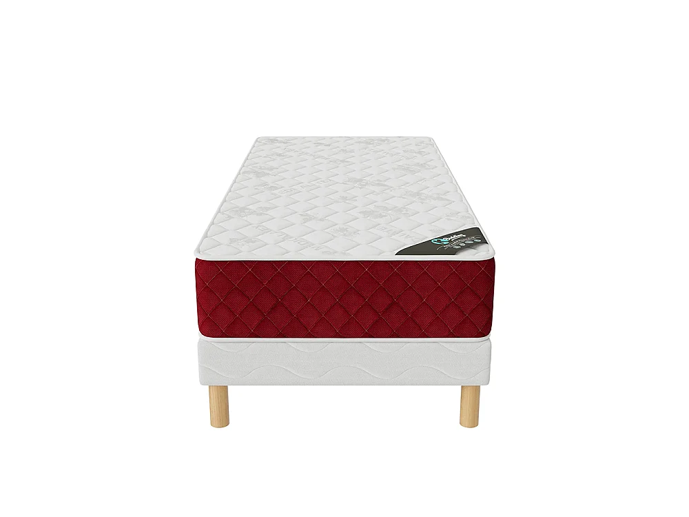 Ensemble matelas mousse Rosso + sommier 120x190 hauteur 25cm