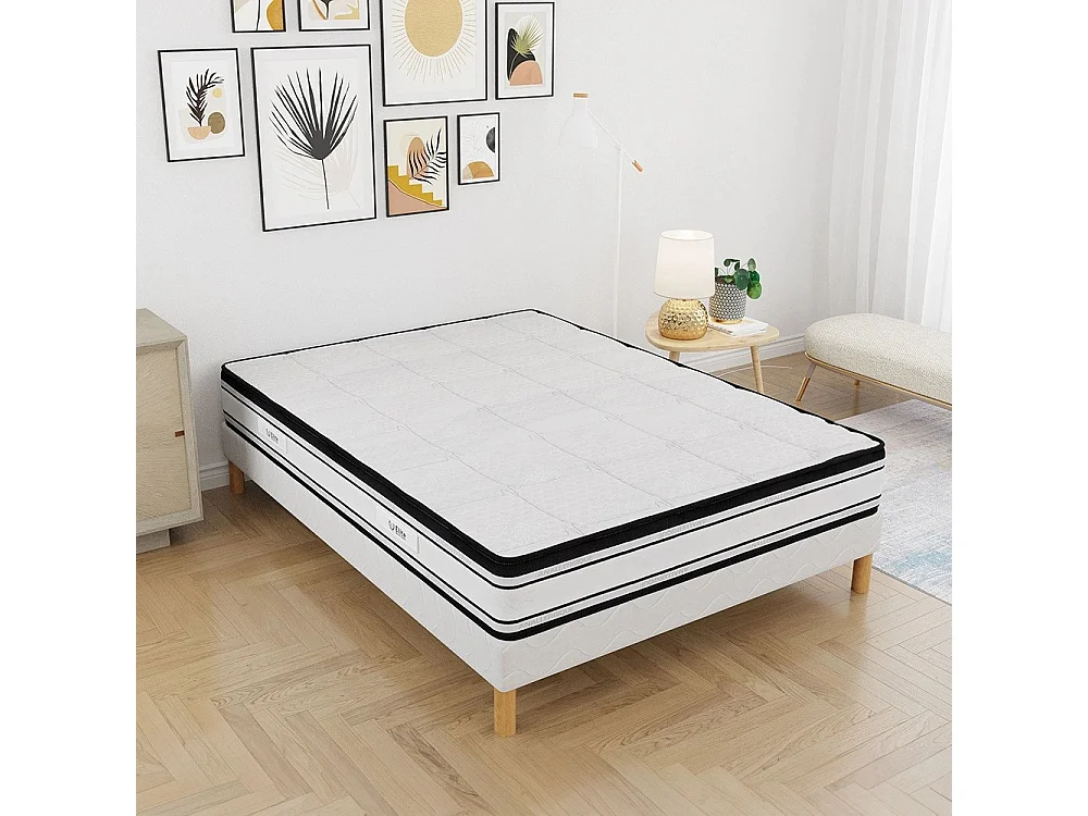 Ensemble matelas mousse Grand confort + sommier 160x200 hauteur 22cm