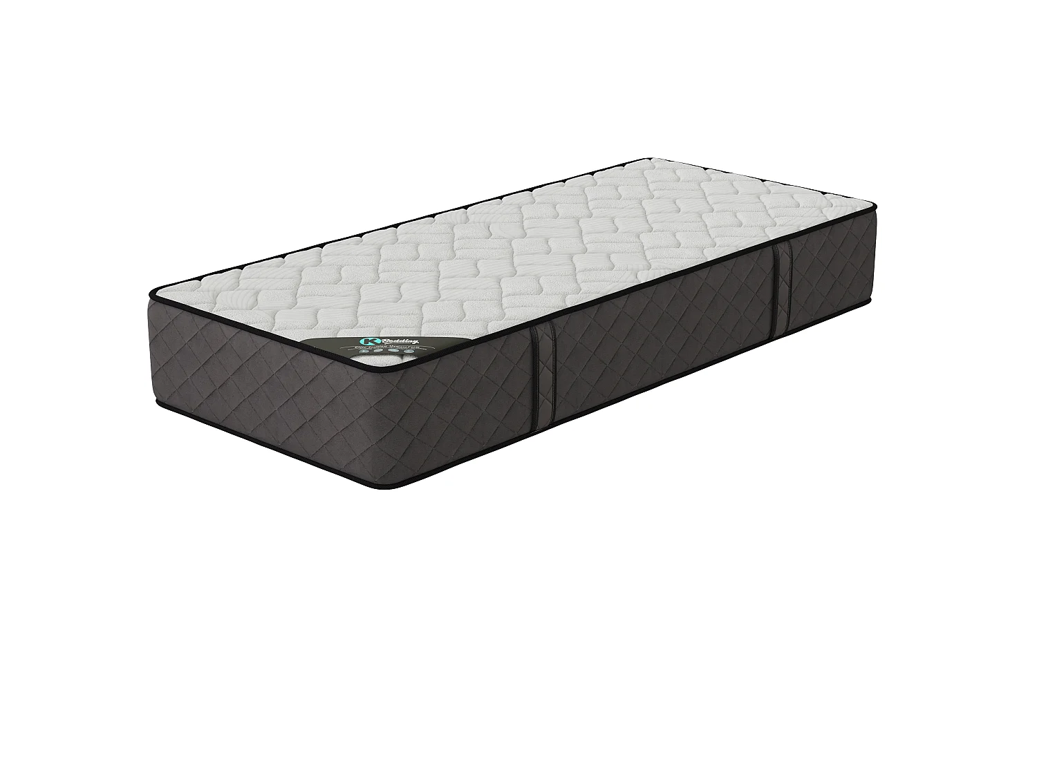 Ensemble matelas mousse Hôtel Confort + sommier 90x190 hauteur 30cm