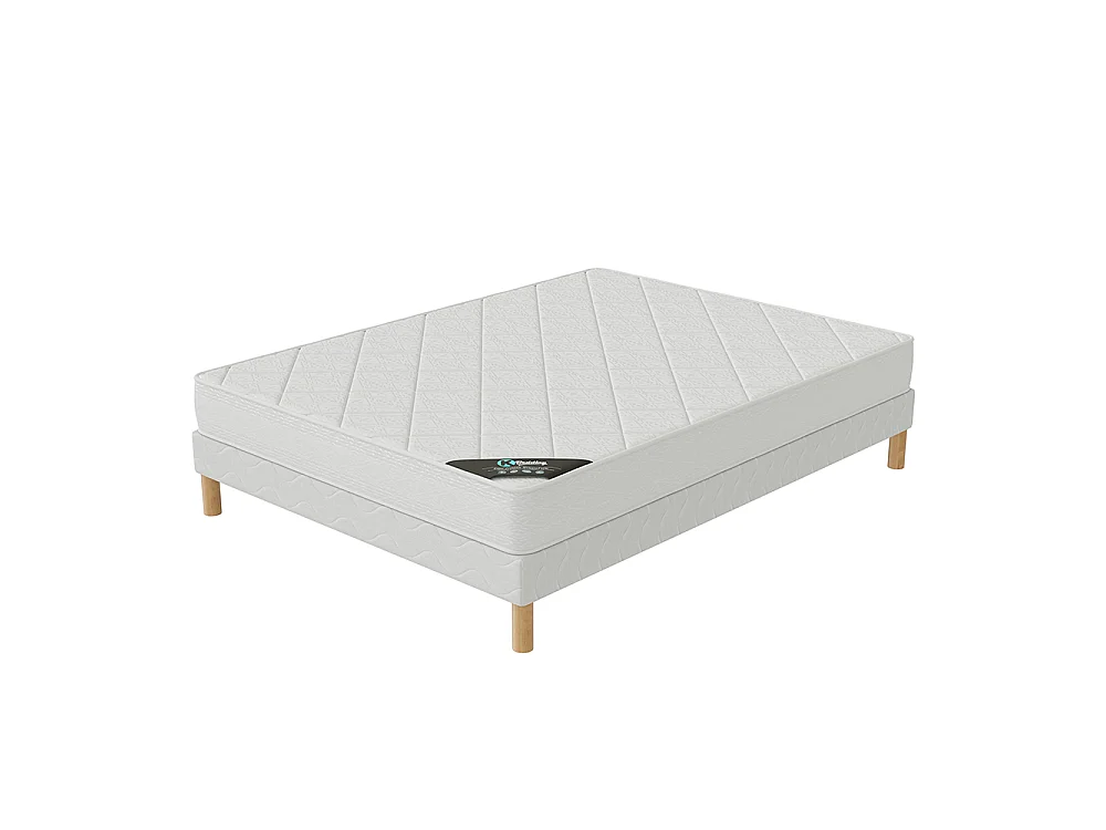 Ensemble matelas mousse Senso + sommier 160x200 hauteur 17cm
