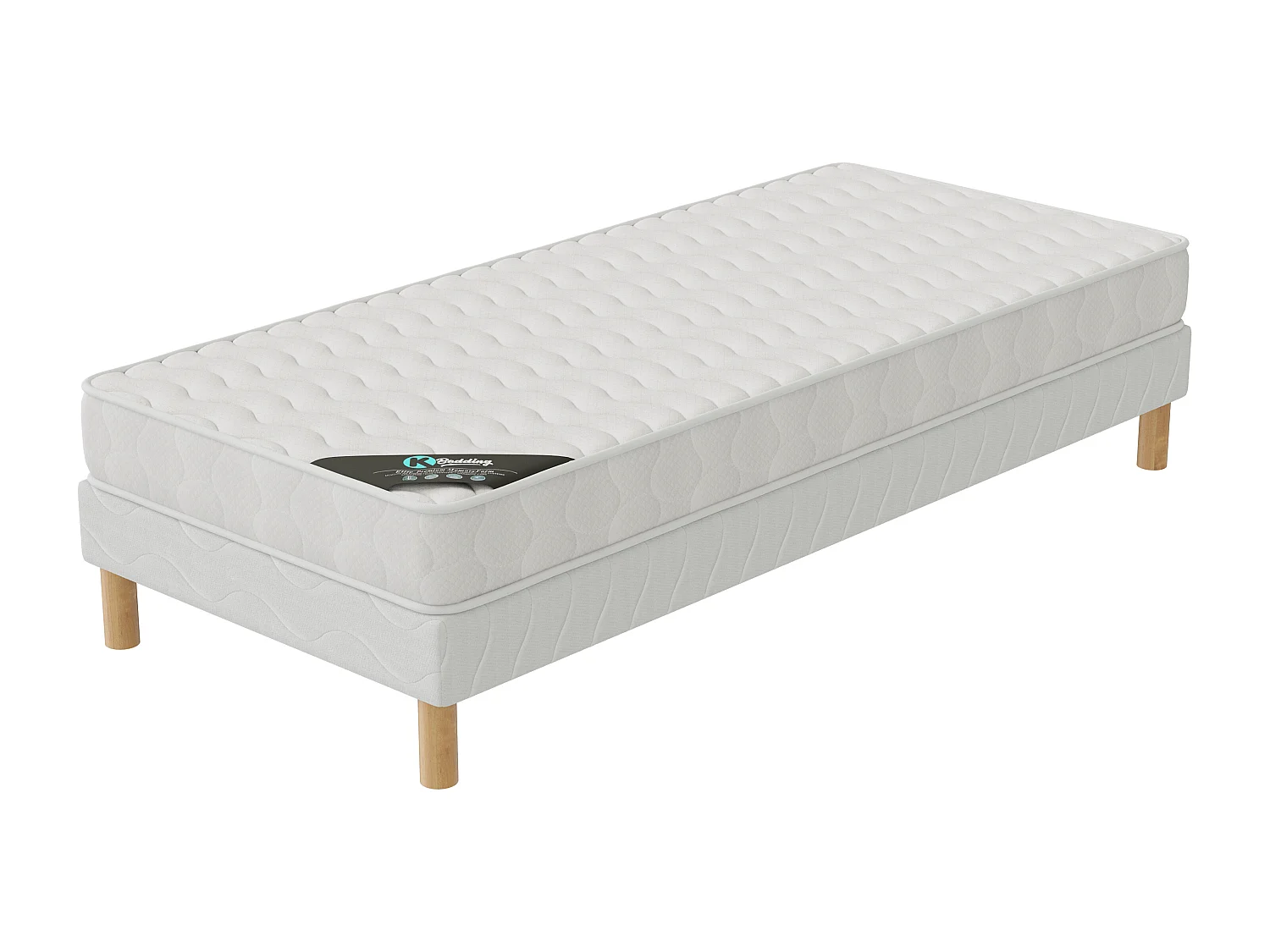 Ensemble matelas Senso + sommier 90x190 hauteur 17cm