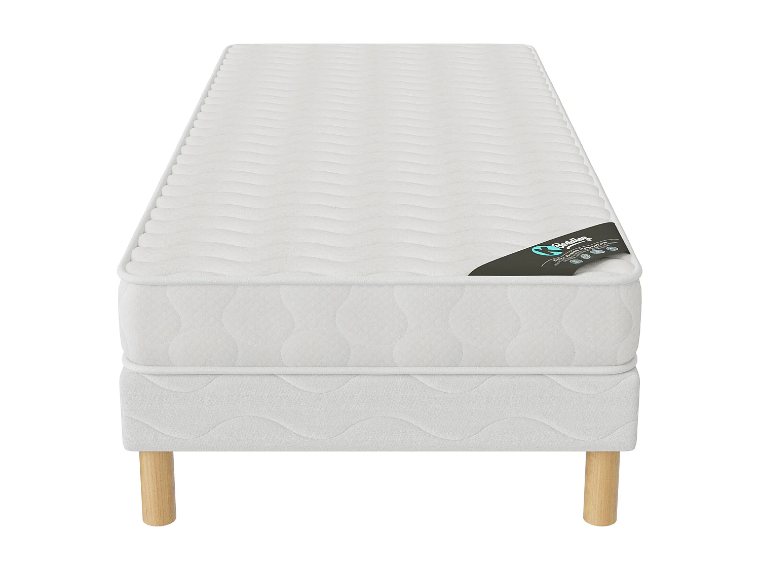 Ensemble matelas Senso + sommier 90x190 hauteur 17cm
