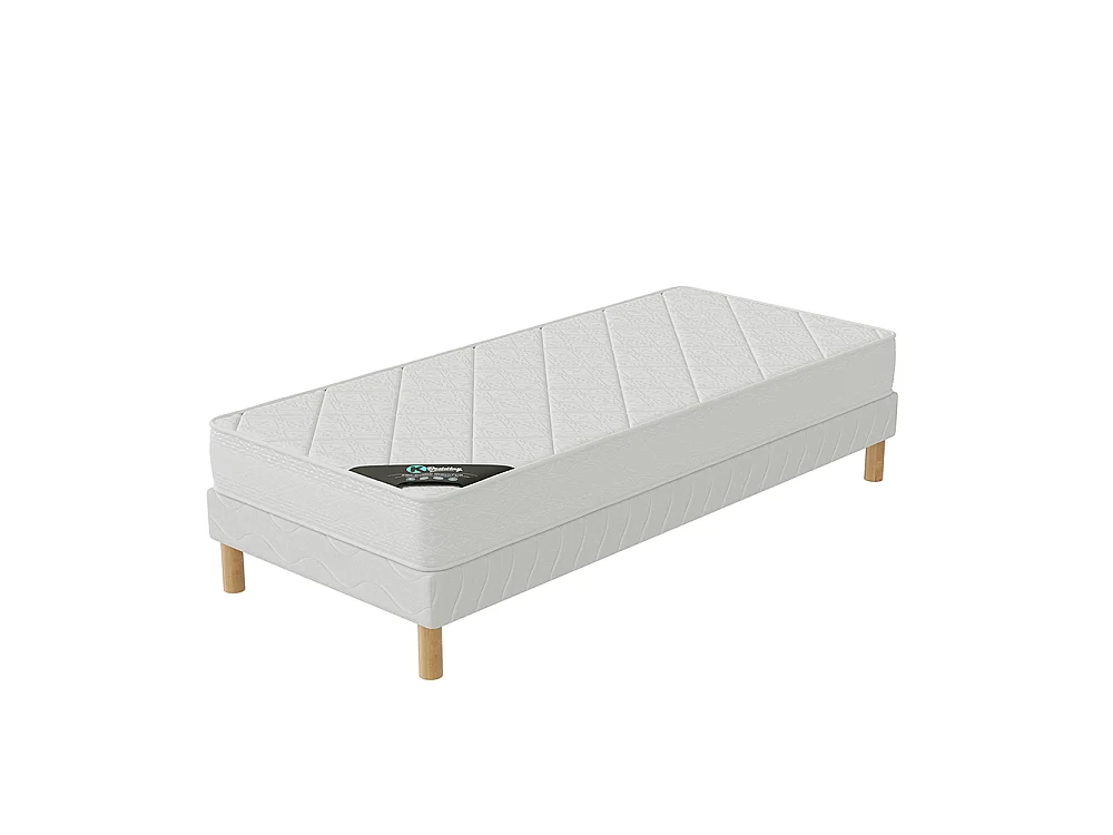 Ensemble matelas mousse Senso + sommier 90x190 hauteur 17cm