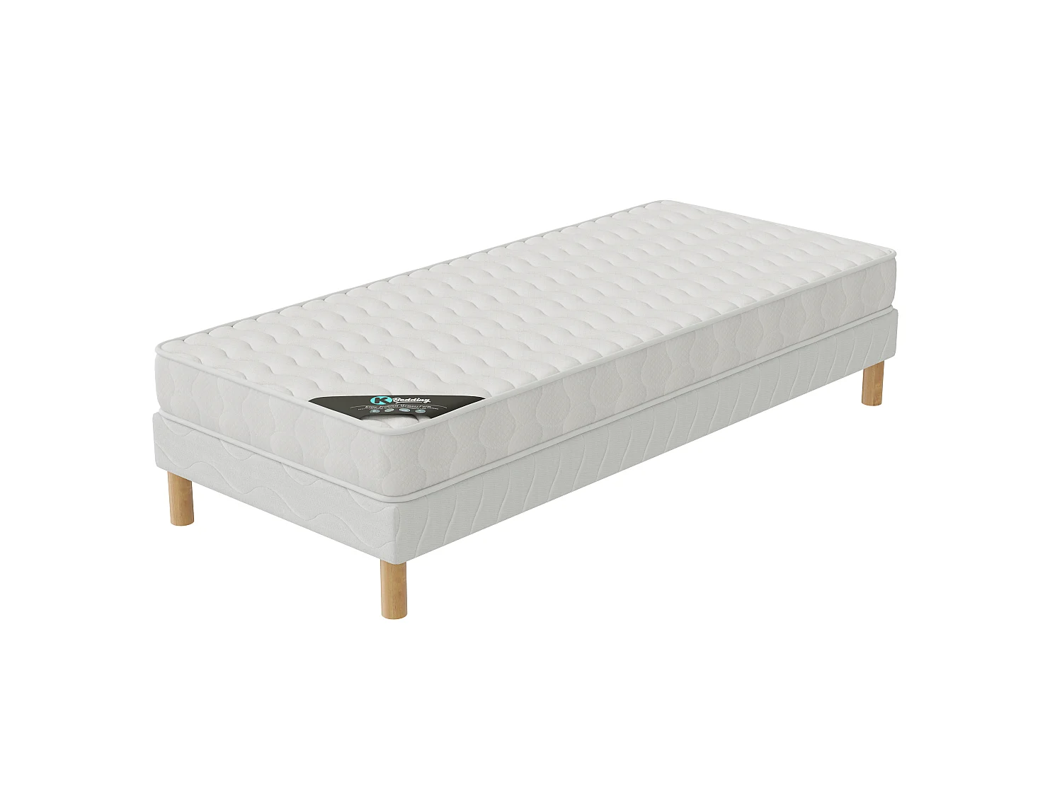 Ensemble matelas mousse Senso + sommier 90x200 hauteur 17cm