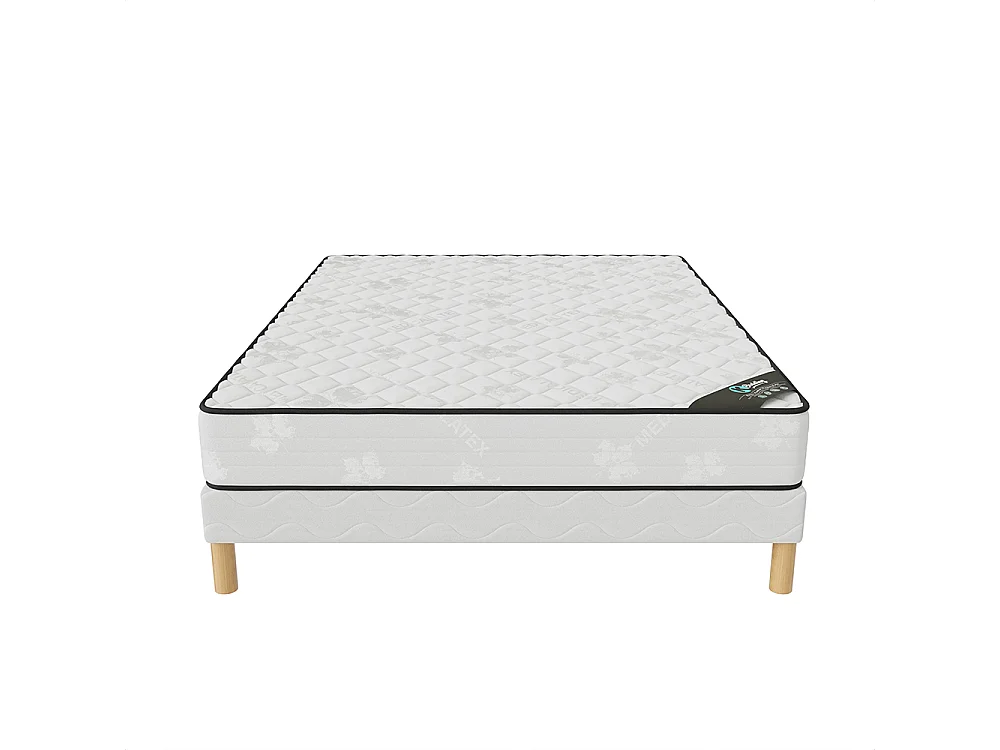 Ensemble matelas mousse Medicaltex + sommier 140x200 hauteur 20cm