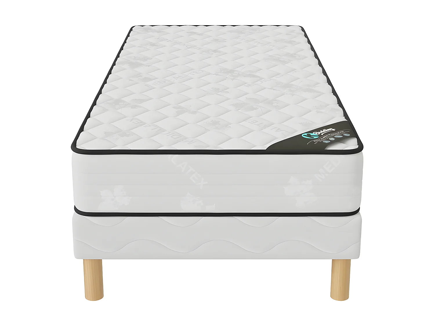 Ensemble matelas Medicaltex + sommier 90x200 hauteur 20cm