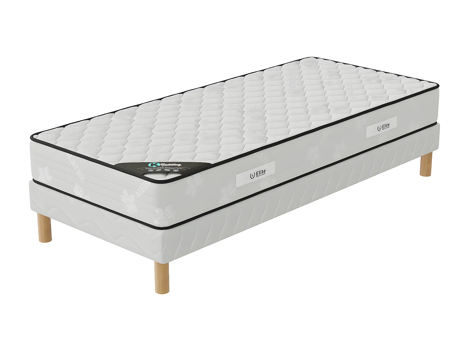 Ensemble matelas Medicaltex + sommier 90x190 hauteur 20cm