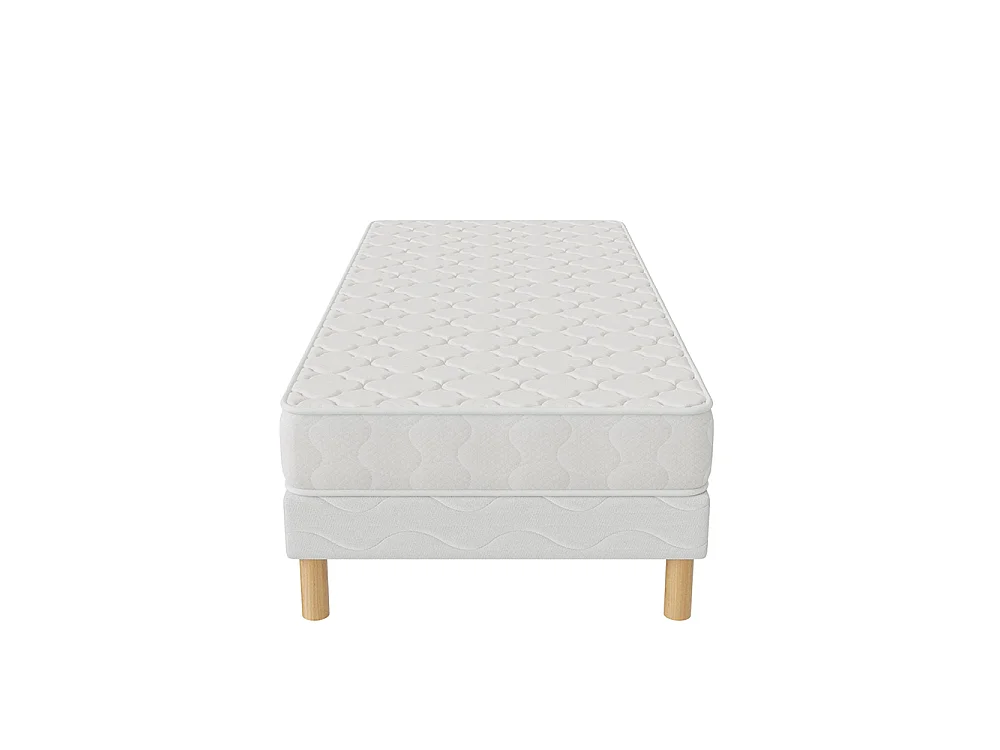 Ensemble matelas mousse Confort + et sommier 90x190 hauteur 17cm