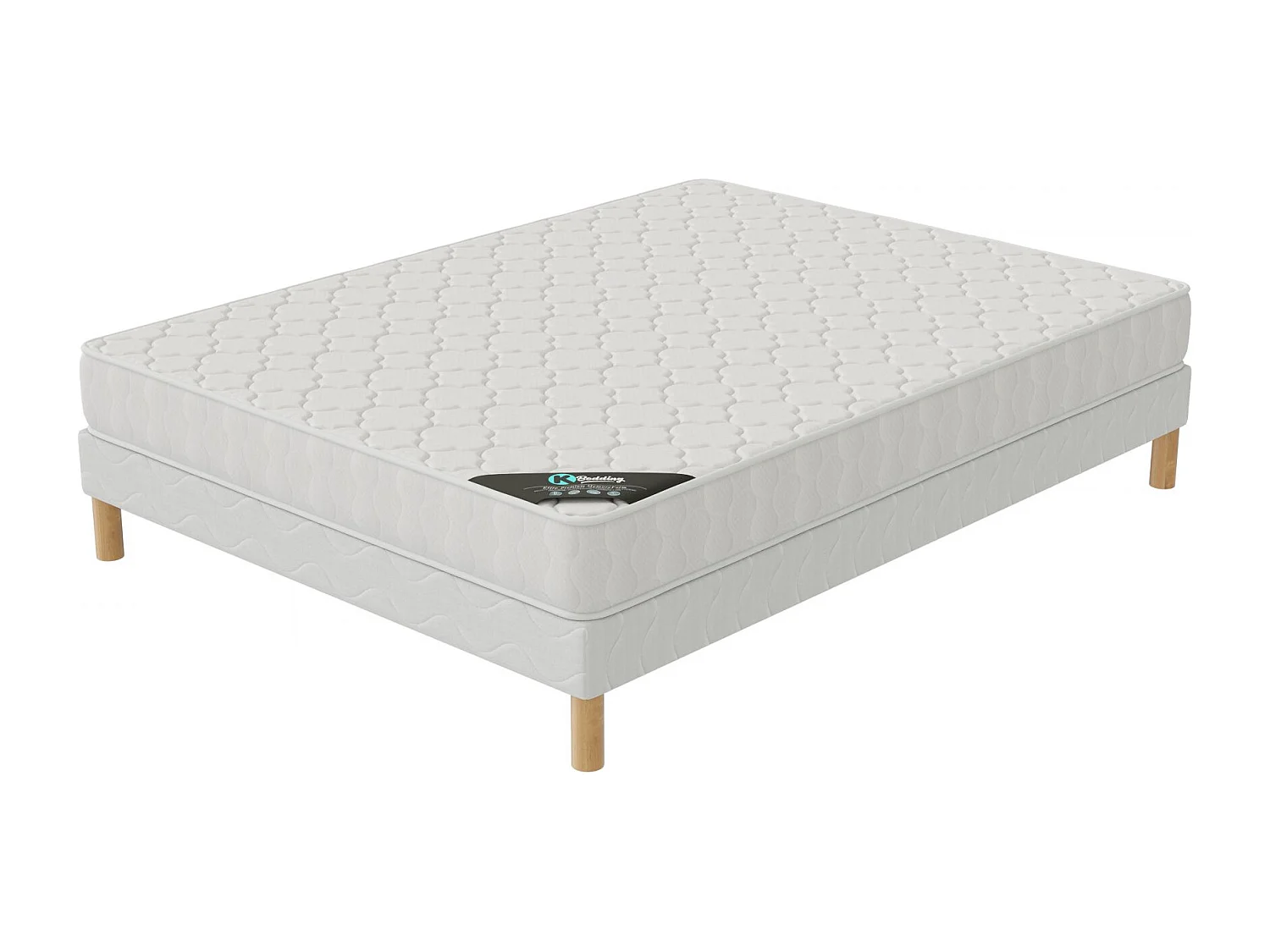 Ensemble matelas Confort + sommier 160x200 hauteur 17cm
