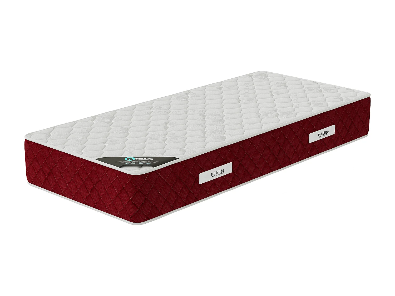 Ensemble matelas Rosso + sommier 90x190 hauteur 25cm