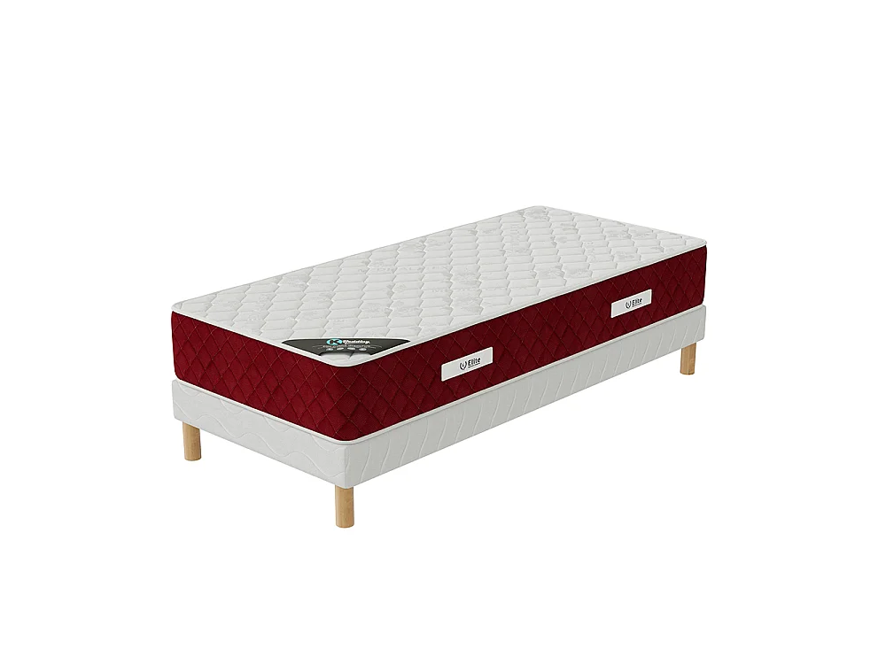 Ensemble matelas mousse Rosso + sommier 90x190 hauteur 25cm