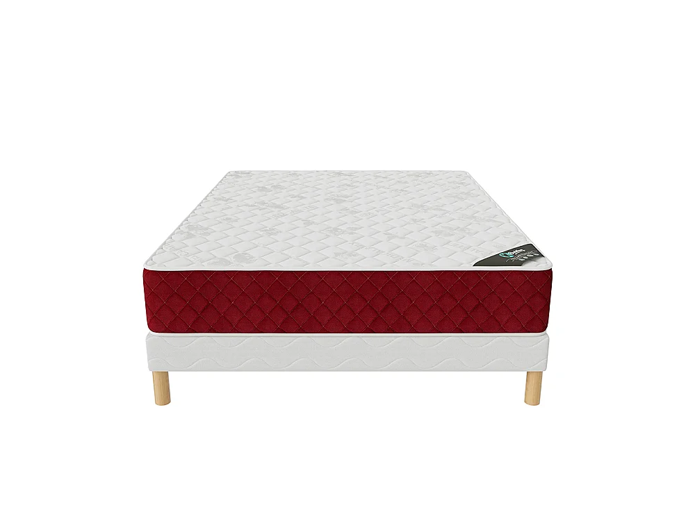 Ensemble matelas mousse Rosso + sommier 180x200 hauteur 25cm