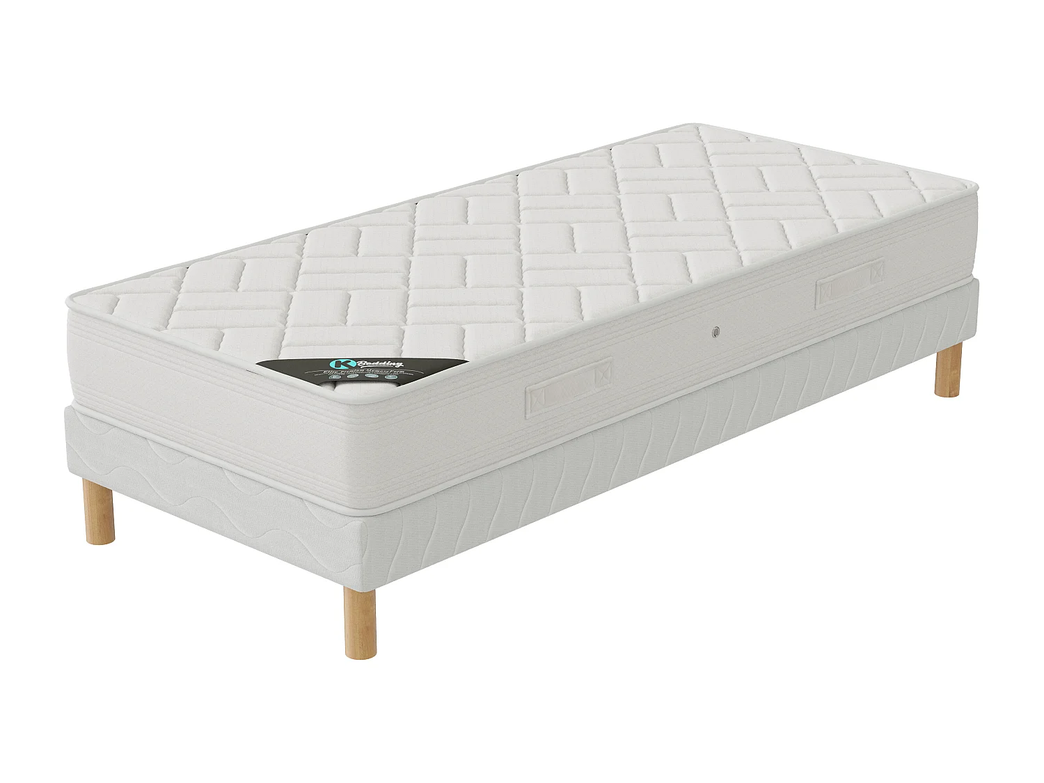 Ensemble matelas Zen + sommier 90x190 hauteur 20cm