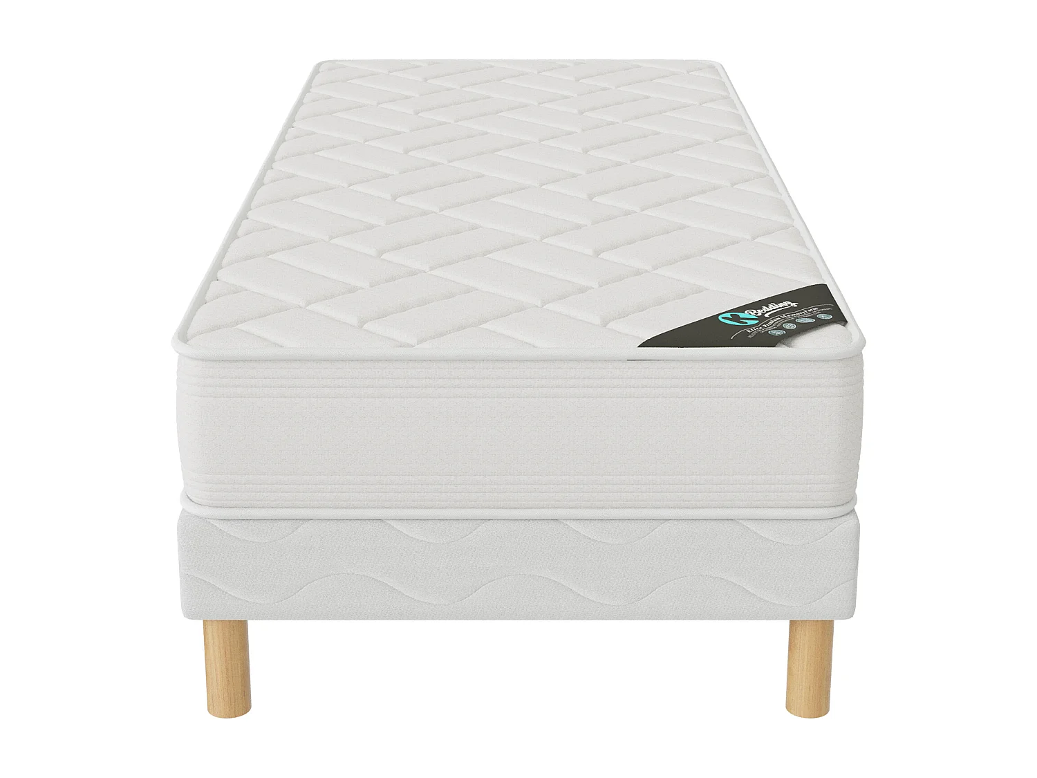 Ensemble matelas Zen + sommier 90x190 hauteur 20cm