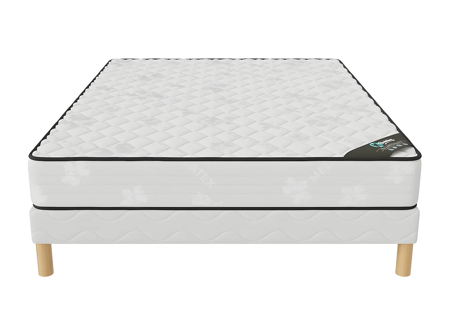 Ensemble matelas Medicaltex + sommier 180x200 (2x90x200) hauteur 20cm