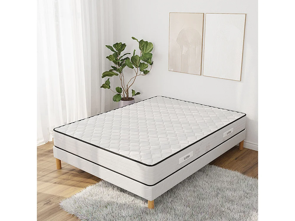 Ensemble matelas mousse Medicaltex + sommier 180x200 hauteur 20cm