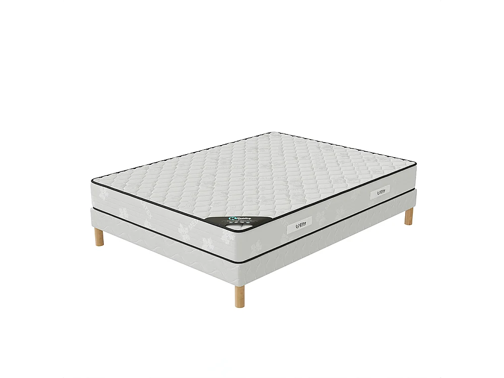 Ensemble matelas mousse Medicaltex + sommier 180x200 hauteur 20cm