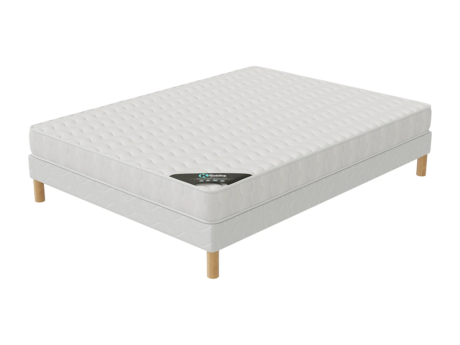 Ensemble matelas Senso + sommier 180x200(2x90x200) hauteur 17cm