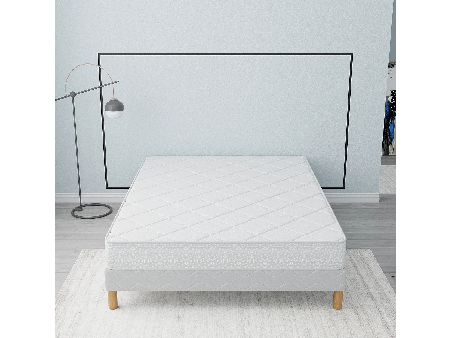 Ensemble matelas mousse Senso + sommier 180x200 hauteur 17cm
