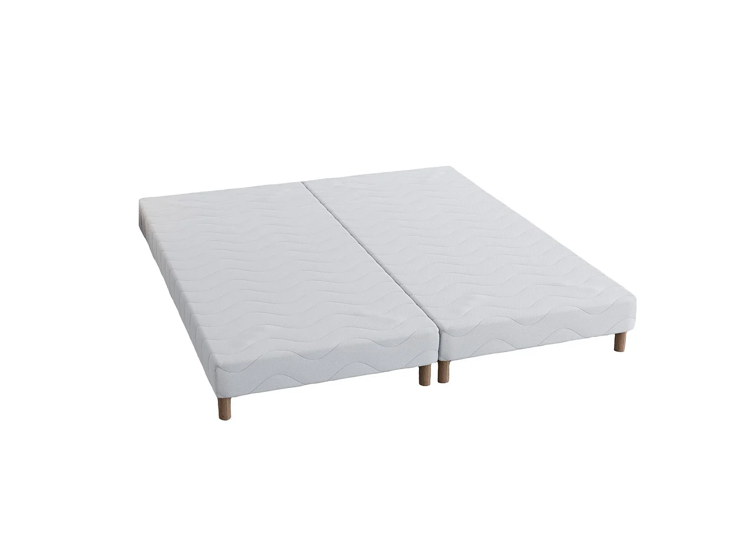 Sommier tapissier 140x200 (2x70x200) + jeu de pied offert