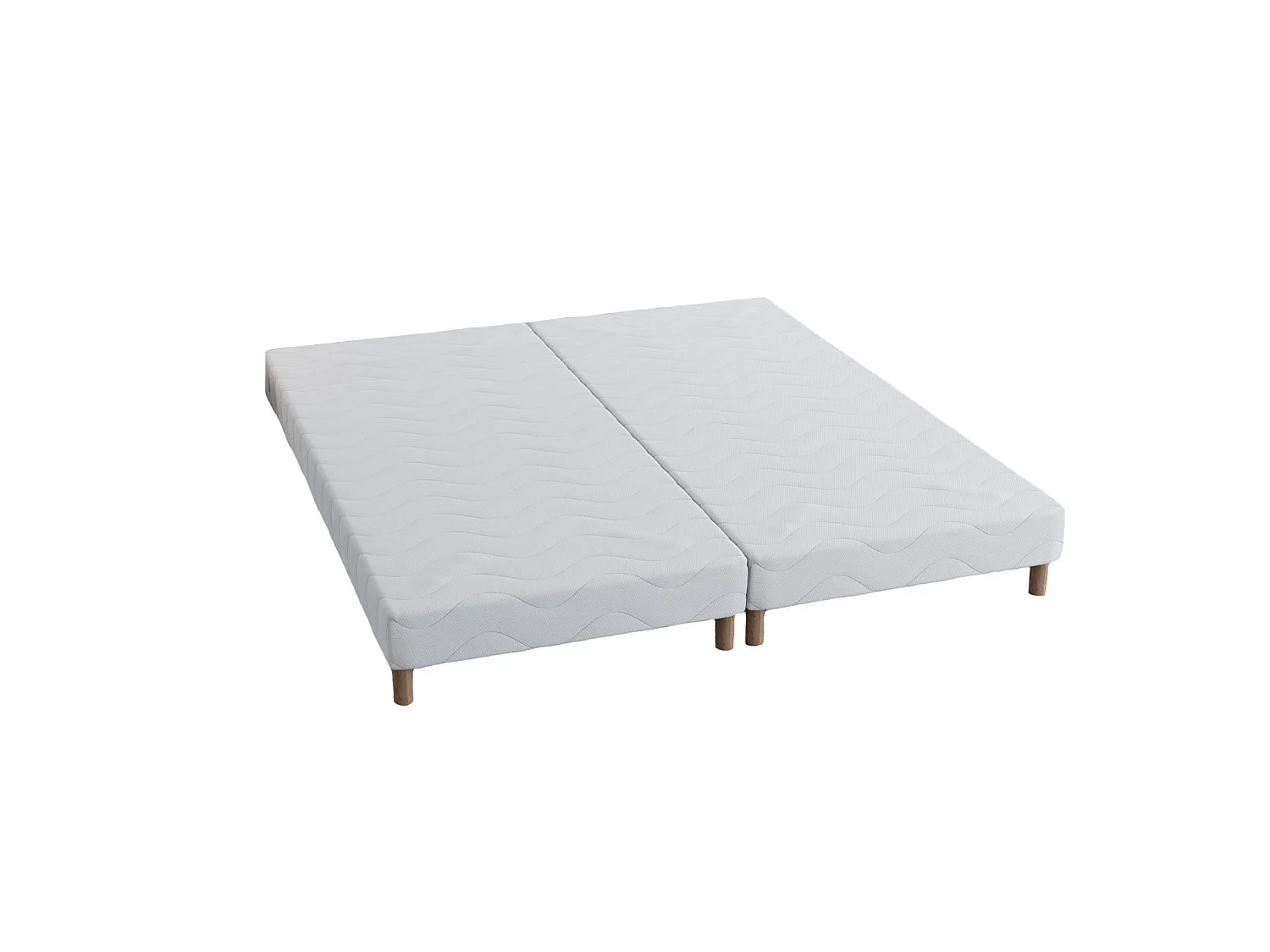 Sommier tapissier 160x200 (2x80x200) + jeu de pied offert