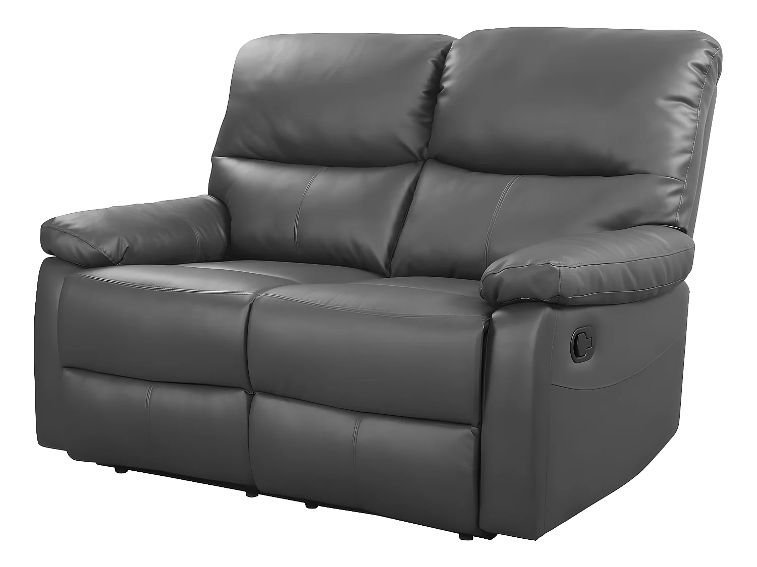 Relax-Sofa "Lincoln" - 147 x 89 x 103 cm - 2-Sitzer - Grau