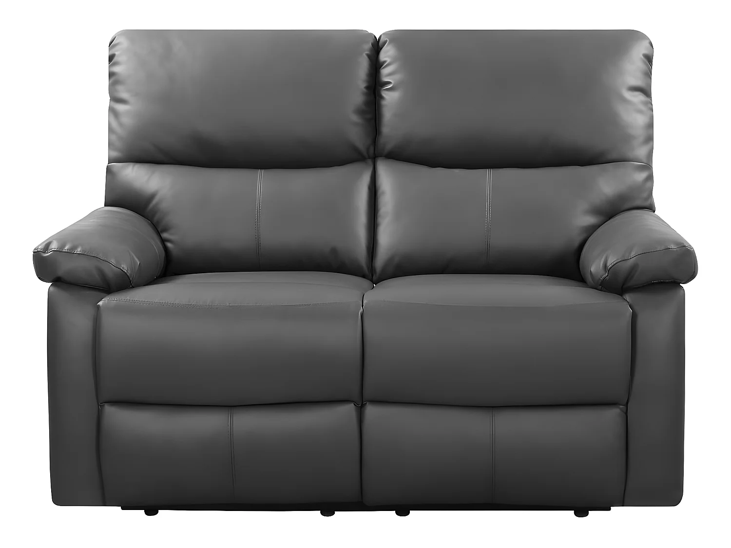 Relax-Sofa "Lincoln" - 147 x 89 x 103 cm - 2-Sitzer - Grau
