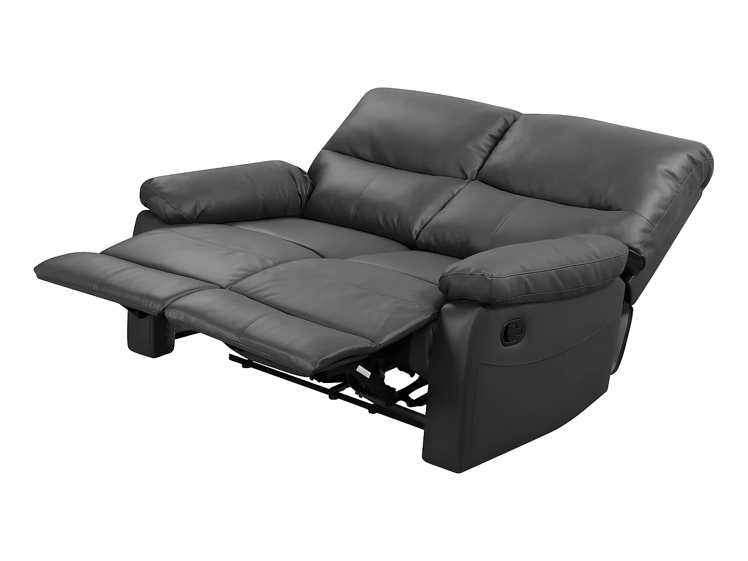 Relax-Sofa "Lincoln" - 147 x 89 x 103 cm - 2-Sitzer - Grau