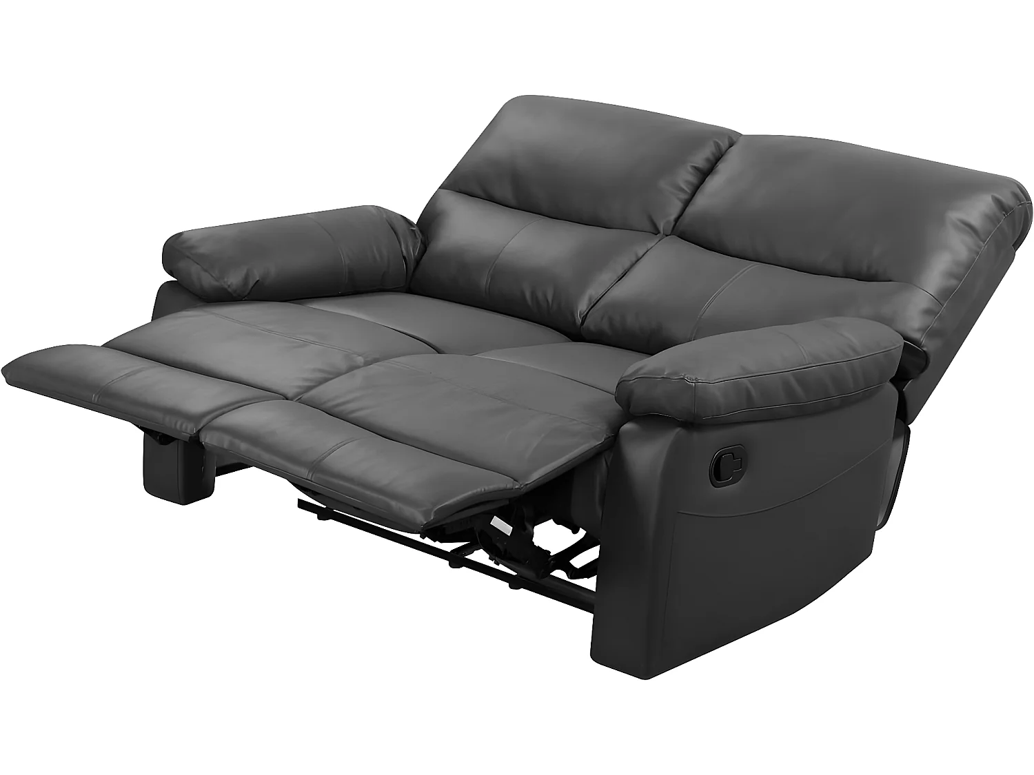 Canapé relax "Lincoln" - 147 x 89 x 103 cm - 2 places - Gris