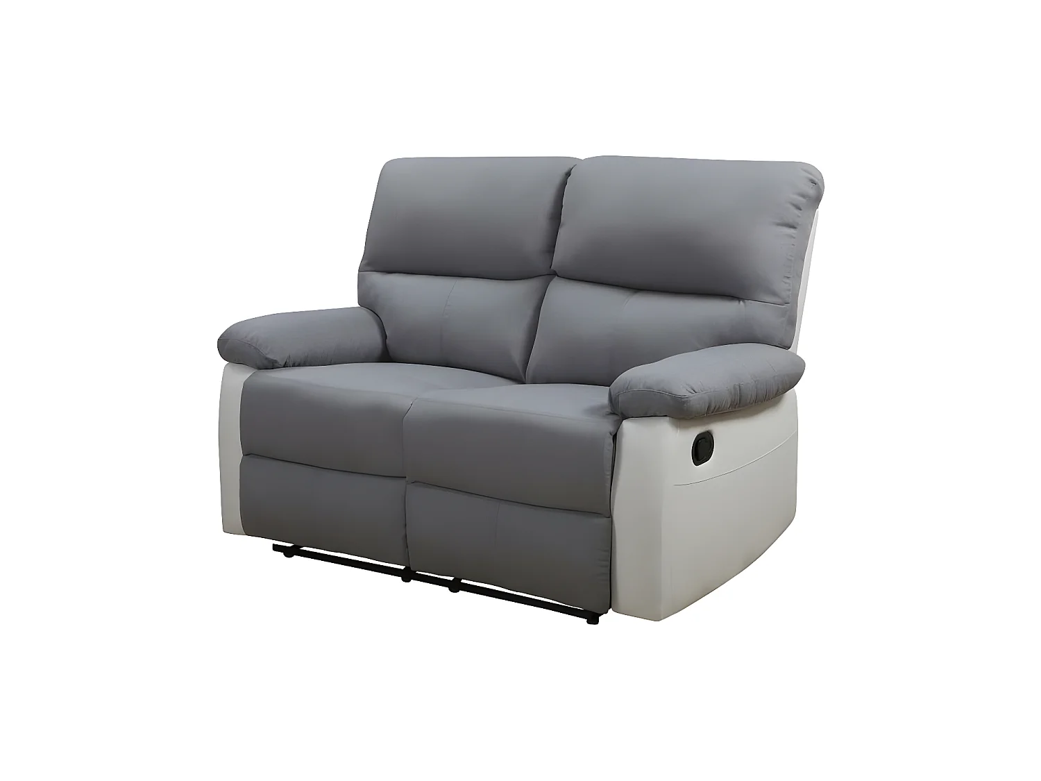 Sofá reclinable 2 plazas "Lincoln" - Color gris