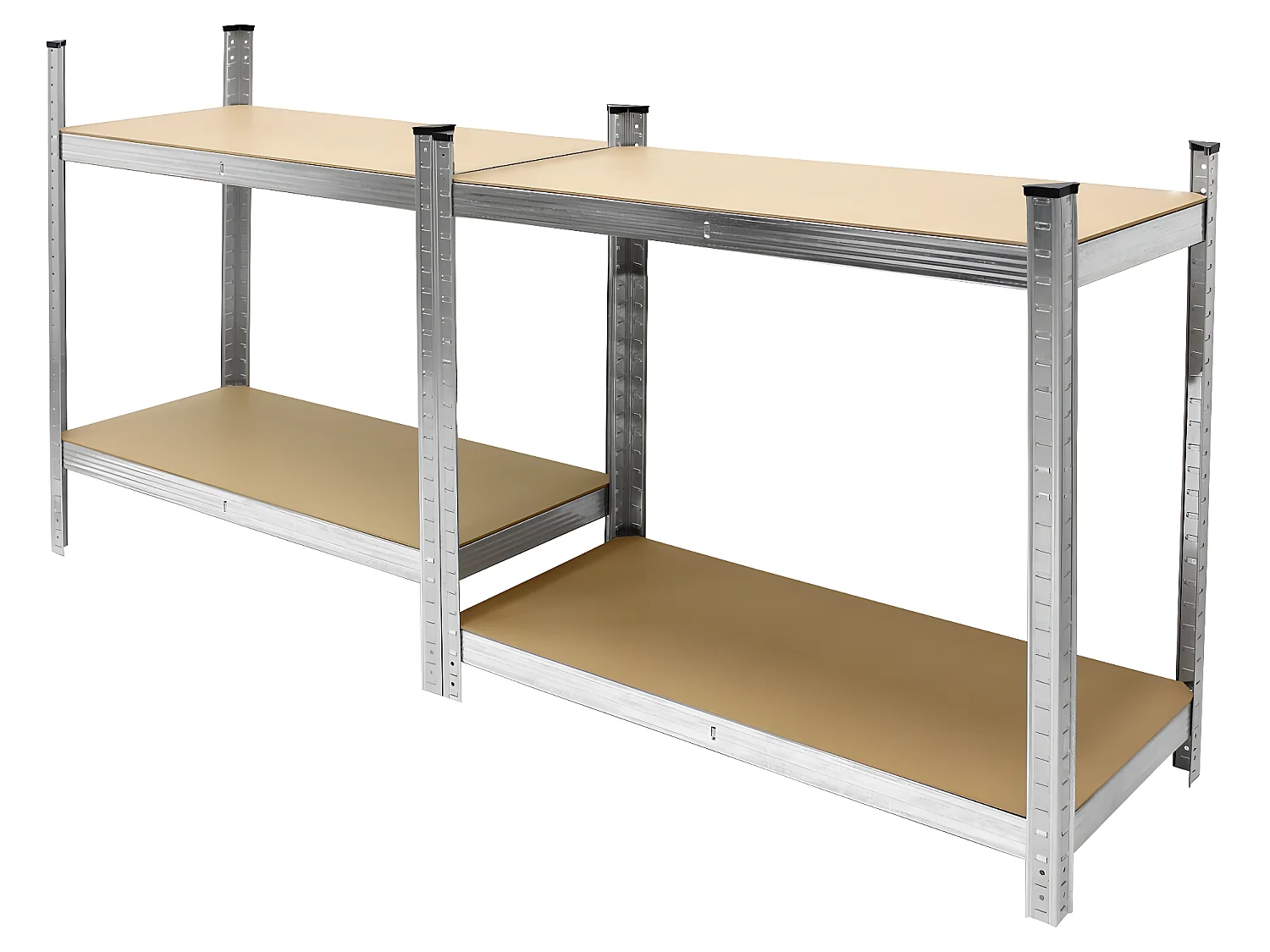 2x Scaffale per stoccaggio pesante 4 livelli MDF 320 kg ECD Germany