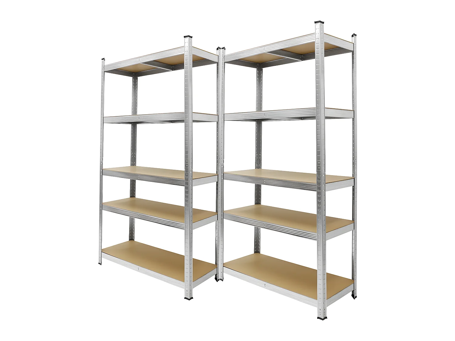 2x Étagère de stockage rangement charge lourde 180x90x40 cm 750 kg ECD Germany