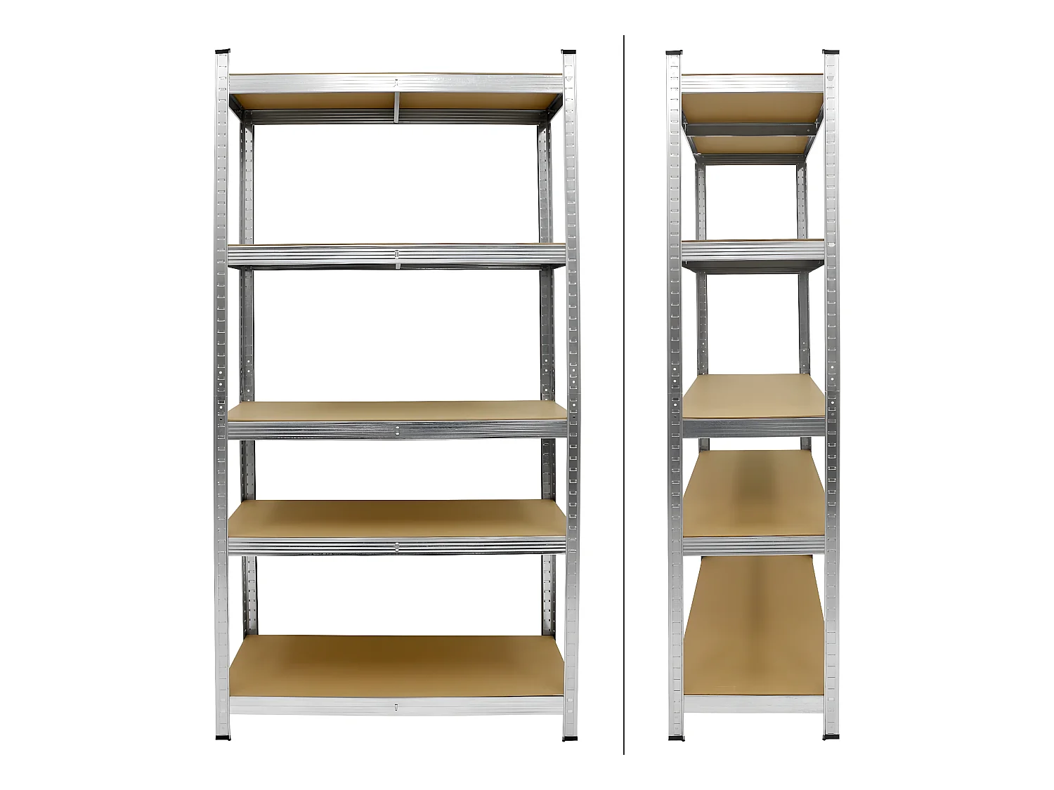 2x Étagère de stockage rangement charge lourde 180x90x40 cm 750 kg ECD Germany