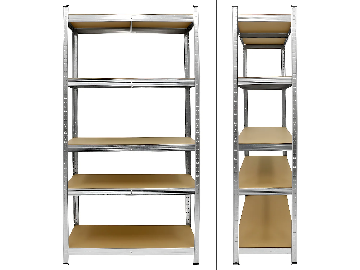 2x Étagère de stockage rangement charge lourde 180x90x40 cm 750 kg ECD Germany