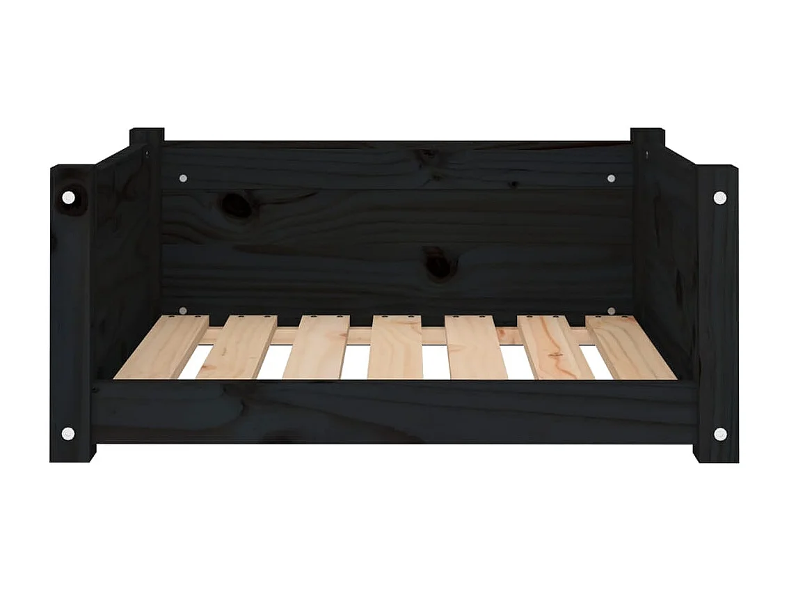 Chatham  Lit pour cen Noir 65,5x50,5x28 cm Bois de pin solide