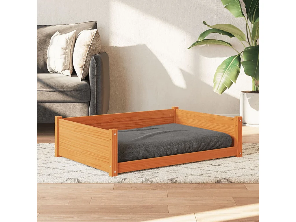 Chatham  Hondenmand 105,5x75,5x28 cm massief grenenhout wasbruin