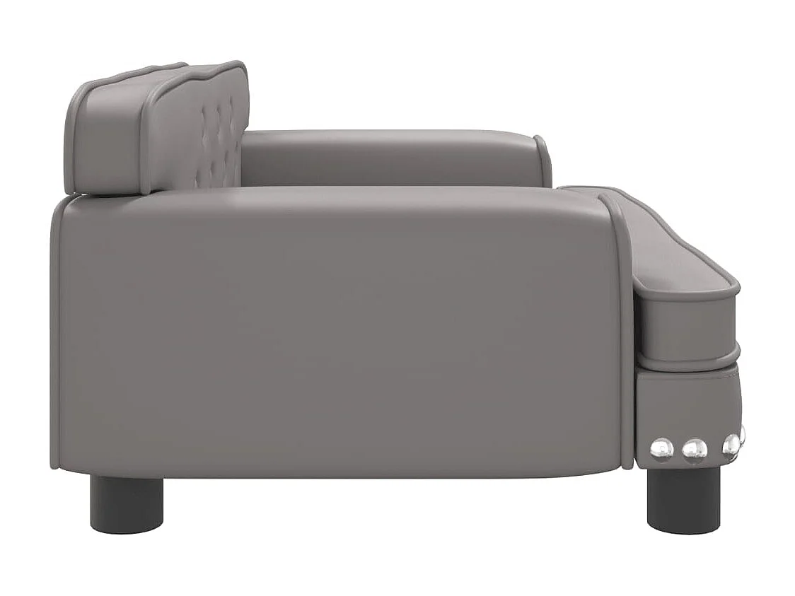 Tenzo  Lit pour cen gris 70x45x30 cm similicuir