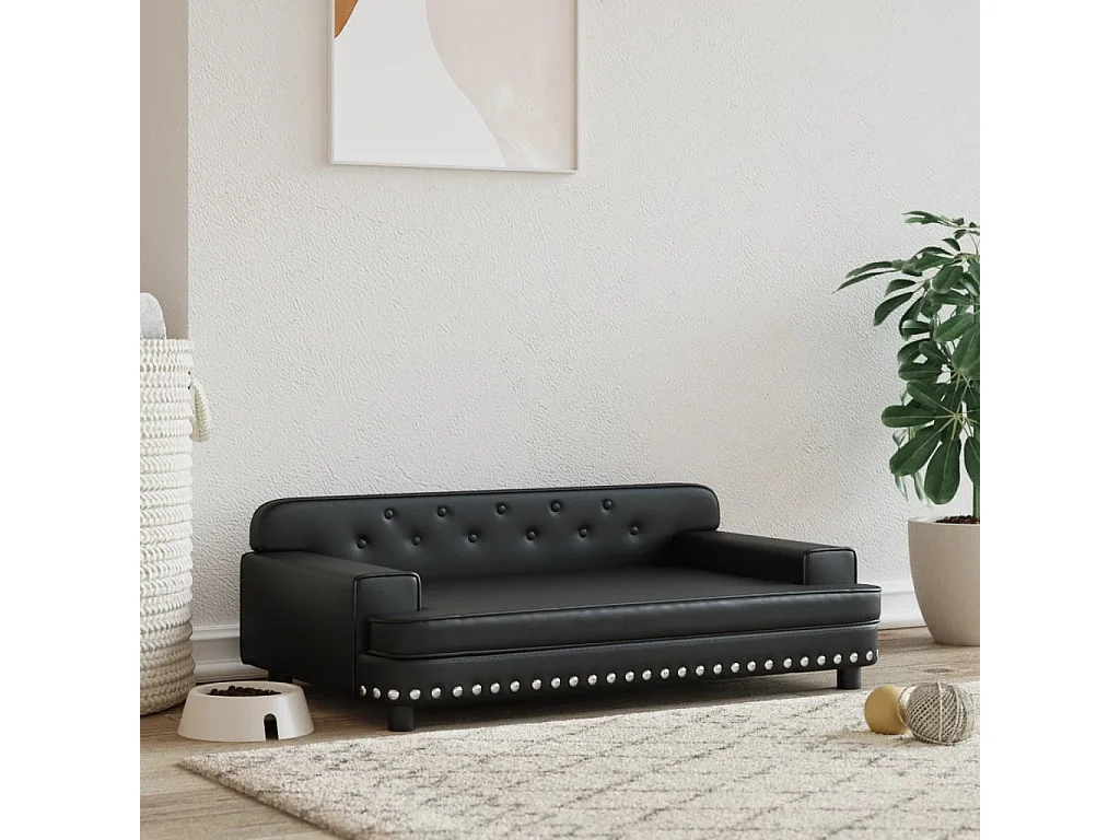 Tenzo  Lit pour cen noir 90x53x30 cm similicuir