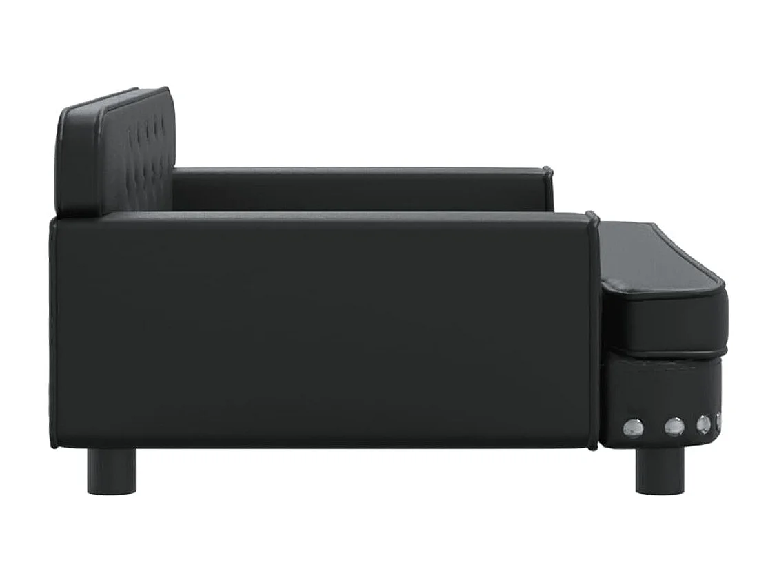 Tenzo  Lit pour cen noir 90x53x30 cm similicuir