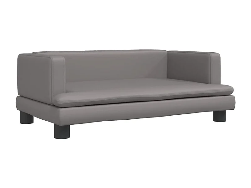 Asdee  Hondenmand 80x45x30 cm kunstleer grijs