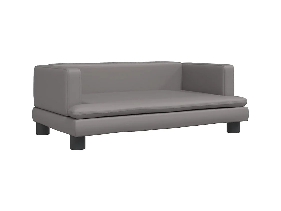 Asdee  Hondenmand 80x45x30 cm kunstleer grijs