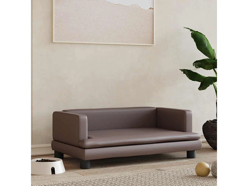 Asdee  Hondenmand 80x45x30 cm kunstleer bruin