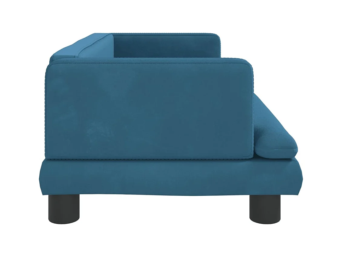 Asdee  Lit pour cen bleu 80x45x30 cm velours