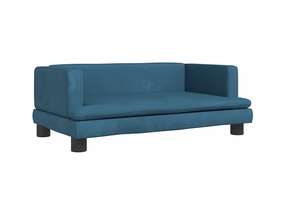 Asdee  Hondenmand 80x45x30 cm fluweel blauw