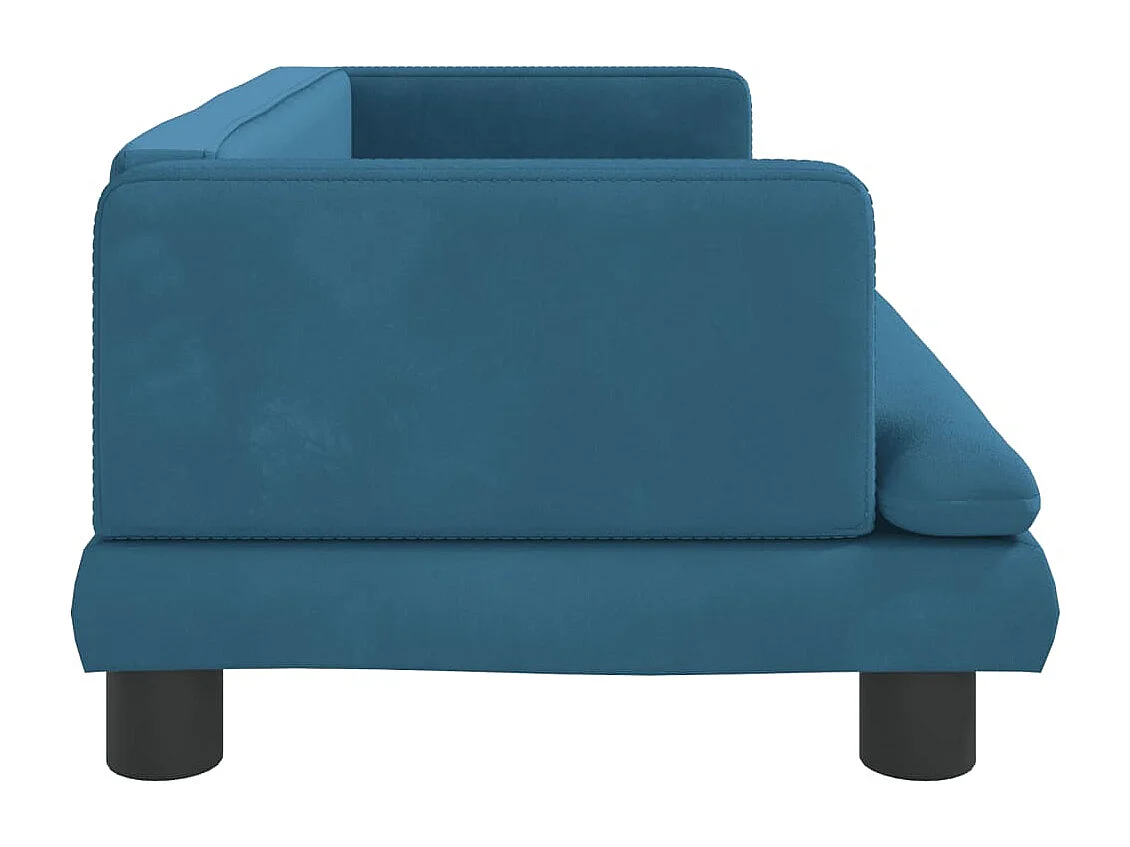 Asdee  Lit pour cen bleu 80x45x30 cm velours