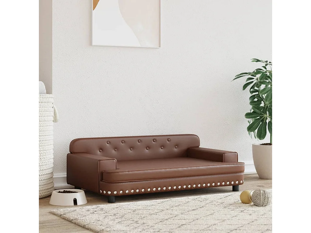 Tenzo  Lit pour cen marron 90x53x30 cm similicuir