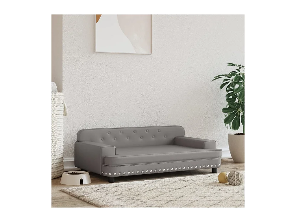 Tenzo  Lit pour cen gris 90x53x30 cm similicuir